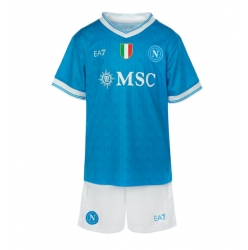 SSC Napoli Hjemmedraktsett Barn 2025-26 Kortermet (+ Korte bukser)