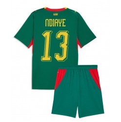 Senegal Iliman Ndiaye #13 Bortedraktsett Barn VM 2026 Kortermet (+ Korte bukser)