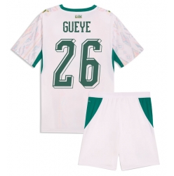 Senegal Pape Gueye #26 Hjemmedraktsett Barn VM 2026 Kortermet (+ Korte bukser)