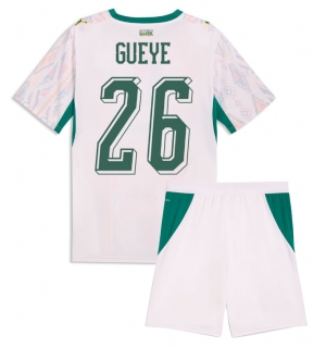 Senegal Pape Gueye #26 Hjemmedraktsett Barn VM 2026 Kortermet (+ Korte bukser)