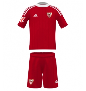 Sevilla Bortedraktsett Barn 2025-26 Kortermet (+ Korte bukser)