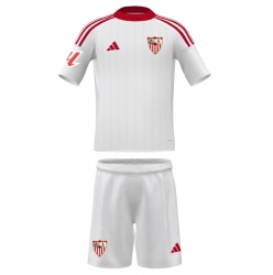 Sevilla Hjemmedraktsett Barn 2025-26 Kortermet (+ Korte bukser)