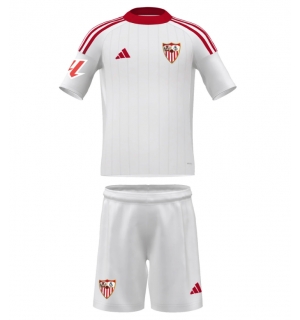 Sevilla Hjemmedraktsett Barn 2025-26 Kortermet (+ Korte bukser)