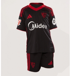 Sevilla Tredjedraktsett Barn 2025-26 Kortermet (+ Korte bukser)