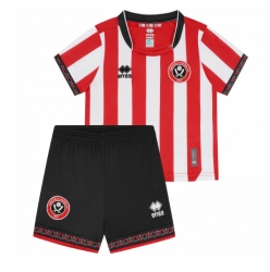 Sheffield United Hjemmedraktsett Barn 2025-26 Kortermet (+ Korte bukser)