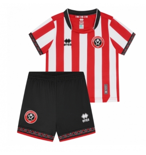 Sheffield United Hjemmedraktsett Barn 2025-26 Kortermet (+ Korte bukser)