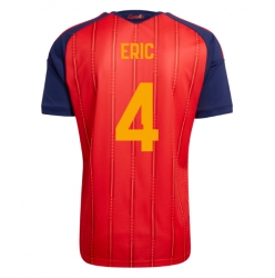 Spania Eric Garcia #4 Hjemmedrakt VM 2026 Kortermet