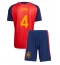 Spania Eric Garcia #4 Hjemmedraktsett Barn VM 2026 Kortermet (+ Korte bukser)