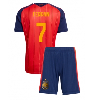 Spania Ferran Torres #7 Hjemmedraktsett Barn VM 2026 Kortermet (+ Korte bukser)