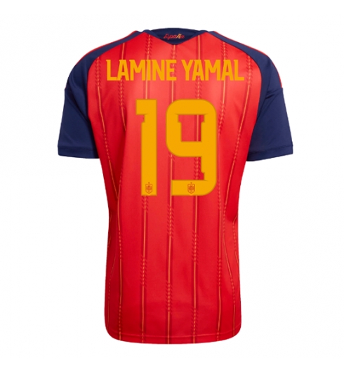 Spania Lamine Yamal #19 Hjemmedrakt VM 2026 Kortermet Spania Lamine Yamal #19 Hjemmedrakt VM 2026 Kortermet