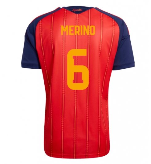Spania Mikel Merino #6 Hjemmedrakt VM 2026 Kortermet Spania Mikel Merino #6 Hjemmedrakt VM 2026 Kortermet