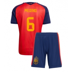 Spania Mikel Merino #6 Hjemmedraktsett Barn VM 2026 Kortermet (+ Korte bukser)