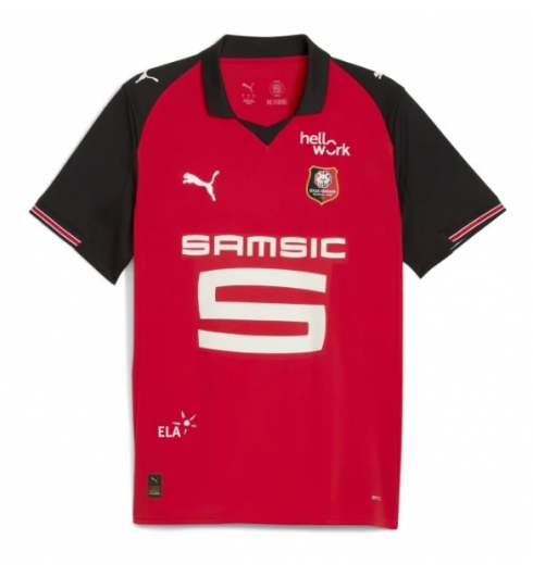 Stade Rennais Hjemmedrakt 2025-26 Kortermet Stade Rennais Hjemmedrakt 2025-26 Kortermet