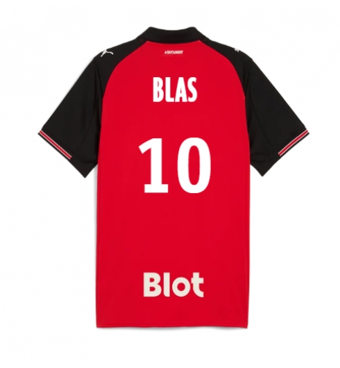 Stade Rennais Ludovic Blas #10 Hjemmedrakt 2025-26 Kortermet Stade Rennais Ludovic Blas #10 Hjemmedrakt 2025-26 Kortermet