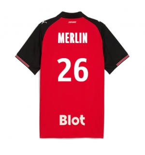 Stade Rennais Quentin Merlin #26 Hjemmedrakt 2025-26 Kortermet