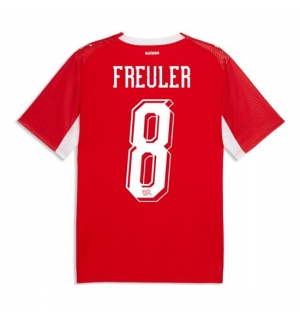Sveits Remo Freuler #8 Hjemmedrakt VM 2026 Kortermet