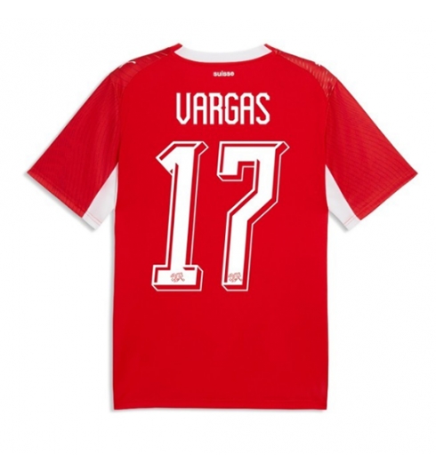 Sveits Ruben Vargas #17 Hjemmedrakt VM 2026 Kortermet Sveits Ruben Vargas #17 Hjemmedrakt VM 2026 Kortermet