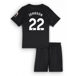 Tottenham Hotspur Brennan Johnson #22 Bortedraktsett Barn 2025-26 Kortermet (+ Korte bukser)