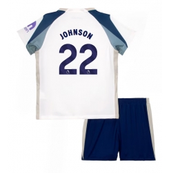 Tottenham Hotspur Brennan Johnson #22 Hjemmedraktsett Barn 2025-26 Kortermet (+ Korte bukser)