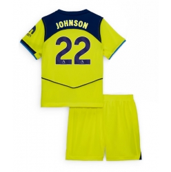 Tottenham Hotspur Brennan Johnson #22 Tredjedraktsett Barn 2025-26 Kortermet (+ Korte bukser)