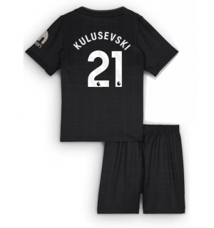 Tottenham Hotspur Dejan Kulusevski #21 Bortedraktsett Barn 2025-26 Kortermet (+ Korte bukser)
