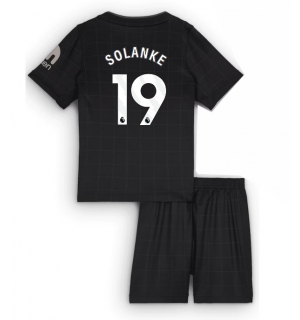 Tottenham Hotspur Dominic Solanke #19 Bortedraktsett Barn 2025-26 Kortermet (+ Korte bukser)