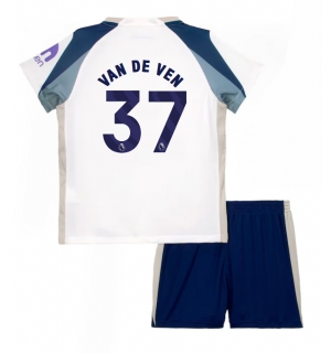 Tottenham Hotspur Micky van de Ven #37 Hjemmedraktsett Barn 2025-26 Kortermet (+ Korte bukser)