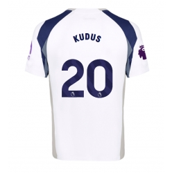 Tottenham Hotspur Mohammed Kudus #20 Hjemmedrakt 2025-26 Kortermet