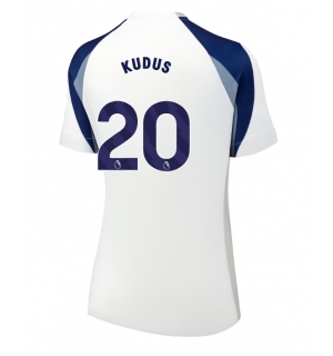 Tottenham Hotspur Mohammed Kudus #20 Hjemmedrakt Dame 2025-26 Kortermet