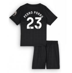 Tottenham Hotspur Pedro Porro #23 Bortedraktsett Barn 2025-26 Kortermet (+ Korte bukser)