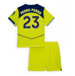 Tottenham Hotspur Pedro Porro #23 Tredjedraktsett Barn 2025-26 Kortermet (+ Korte bukser)