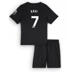 Tottenham Hotspur Xavi Simons #7 Bortedraktsett Barn 2025-26 Kortermet (+ Korte bukser)