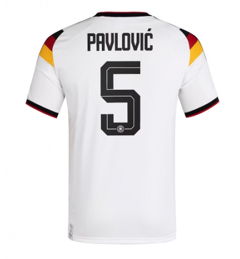 Tyskland Aleksandar Pavlovic #5 Hjemmedrakt VM 2026 Kortermet Tyskland Aleksandar Pavlovic #5 Hjemmedrakt VM 2026 Kortermet