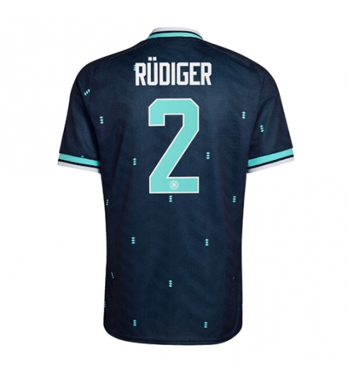 Tyskland Antonio Rudiger #2 Bortedrakt VM 2026 Kortermet Tyskland Antonio Rudiger #2 Bortedrakt VM 2026 Kortermet