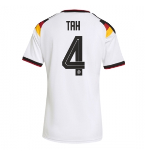Tyskland Jonathan Tah #4 Hjemmedrakt Dame VM 2026 Kortermet