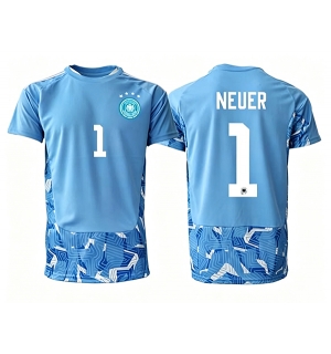 Tyskland Manuel Neuer #1 Keeper Bortedrakt VM 2026 Kortermet