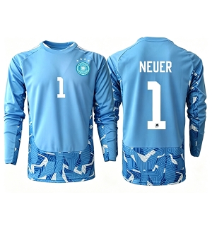 Tyskland Manuel Neuer #1 Keeper Bortedrakt VM 2026 Langermet