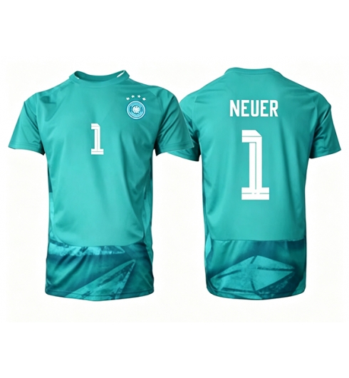 Tyskland Manuel Neuer #1 Keeper Hjemmedrakt VM 2026 Kortermet Tyskland Manuel Neuer #1 Keeper Hjemmedrakt VM 2026 Kortermet