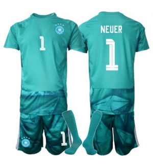Tyskland Manuel Neuer #1 Keeper Hjemmedraktsett Barn VM 2026 Kortermet (+ Korte bukser)