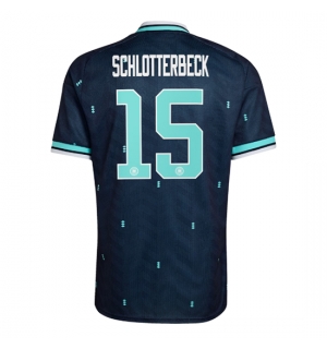 Tyskland Nico Schlotterbeck #15 Bortedrakt VM 2026 Kortermet