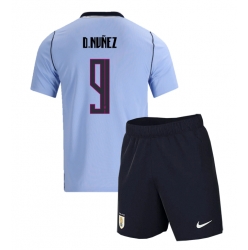 Uruguay Darwin Nunez #9 Hjemmedraktsett Barn VM 2026 Kortermet (+ Korte bukser)