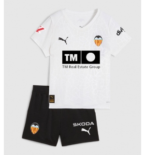 Valencia Hjemmedraktsett Barn 2025-26 Kortermet (+ Korte bukser)