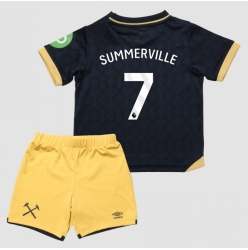 West Ham United Crysencio Summerville #7 Tredjedraktsett Barn 2025-26 Kortermet (+ Korte bukser)