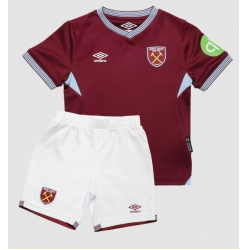 West Ham United Hjemmedraktsett Barn 2025-26 Kortermet (+ Korte bukser)