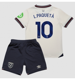 West Ham United Lucas Paqueta #10 Bortedraktsett Barn 2025-26 Kortermet (+ Korte bukser)