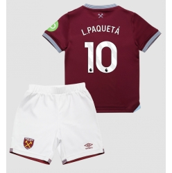 West Ham United Lucas Paqueta #10 Hjemmedraktsett Barn 2025-26 Kortermet (+ Korte bukser)