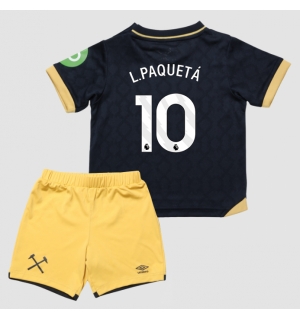 West Ham United Lucas Paqueta #10 Tredjedraktsett Barn 2025-26 Kortermet (+ Korte bukser)