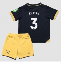 West Ham United Max Kilman #3 Tredjedraktsett Barn 2025-26 Kortermet (+ Korte bukser)