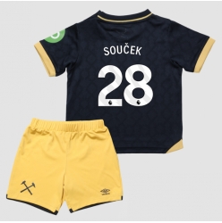 West Ham United Tomas Soucek #28 Tredjedraktsett Barn 2025-26 Kortermet (+ Korte bukser)