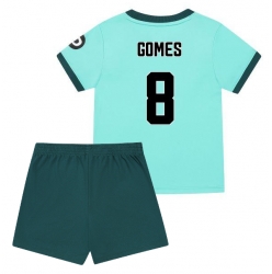Wolves Joao Gomes #8 Bortedraktsett Barn 2025-26 Kortermet (+ Korte bukser)
